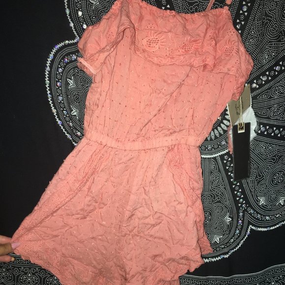 Coral 'Flora' Romper NWT - Picture 2 of 6